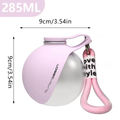 Portable Dog Water Bottle – 2-in-1 Stainless Steel Pet Travel Bottle with Silicone Bowl (Leak-Proof)